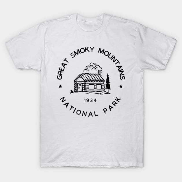 Great Smoky Mountains National Park USA Adventure T-Shirt by Cascadia by Nature Magick